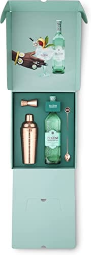Bloom Gin Gift Pack with London Dry Gin and a Cocktail Making Set 70cl - Image 2