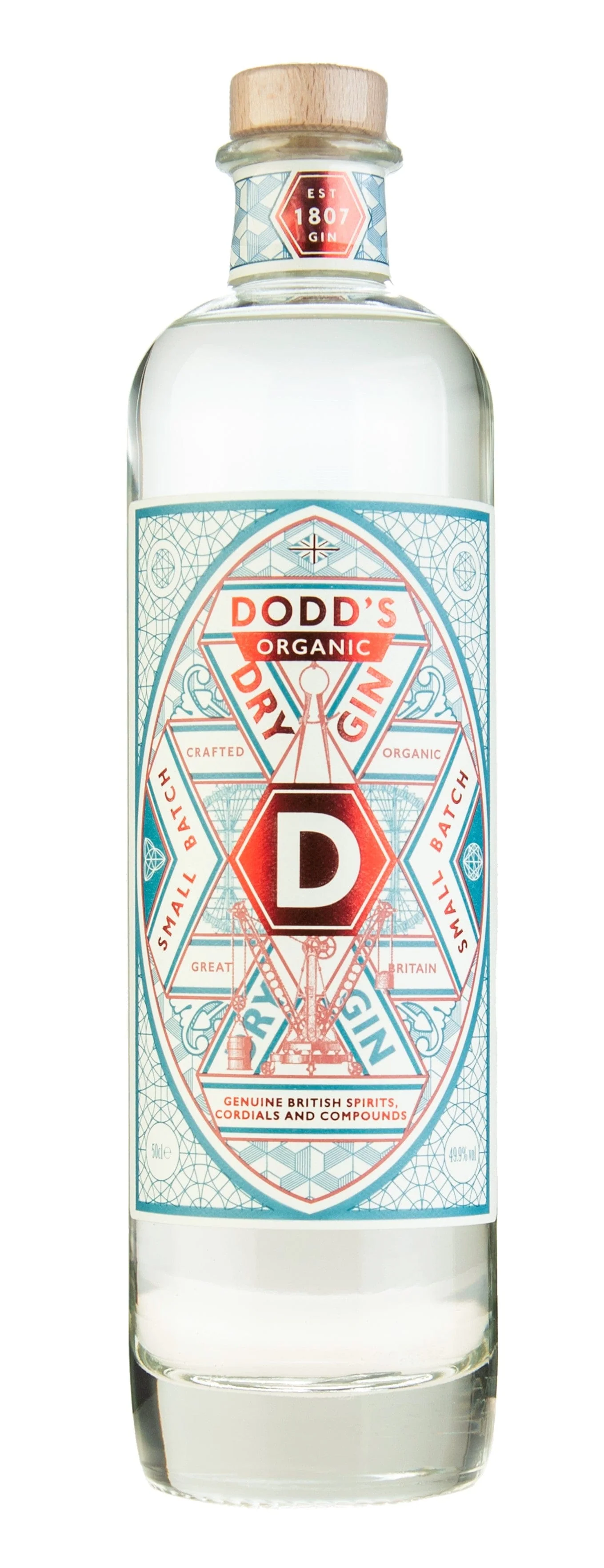 Dodd's Explorer's Organic Dry Gin 50cl