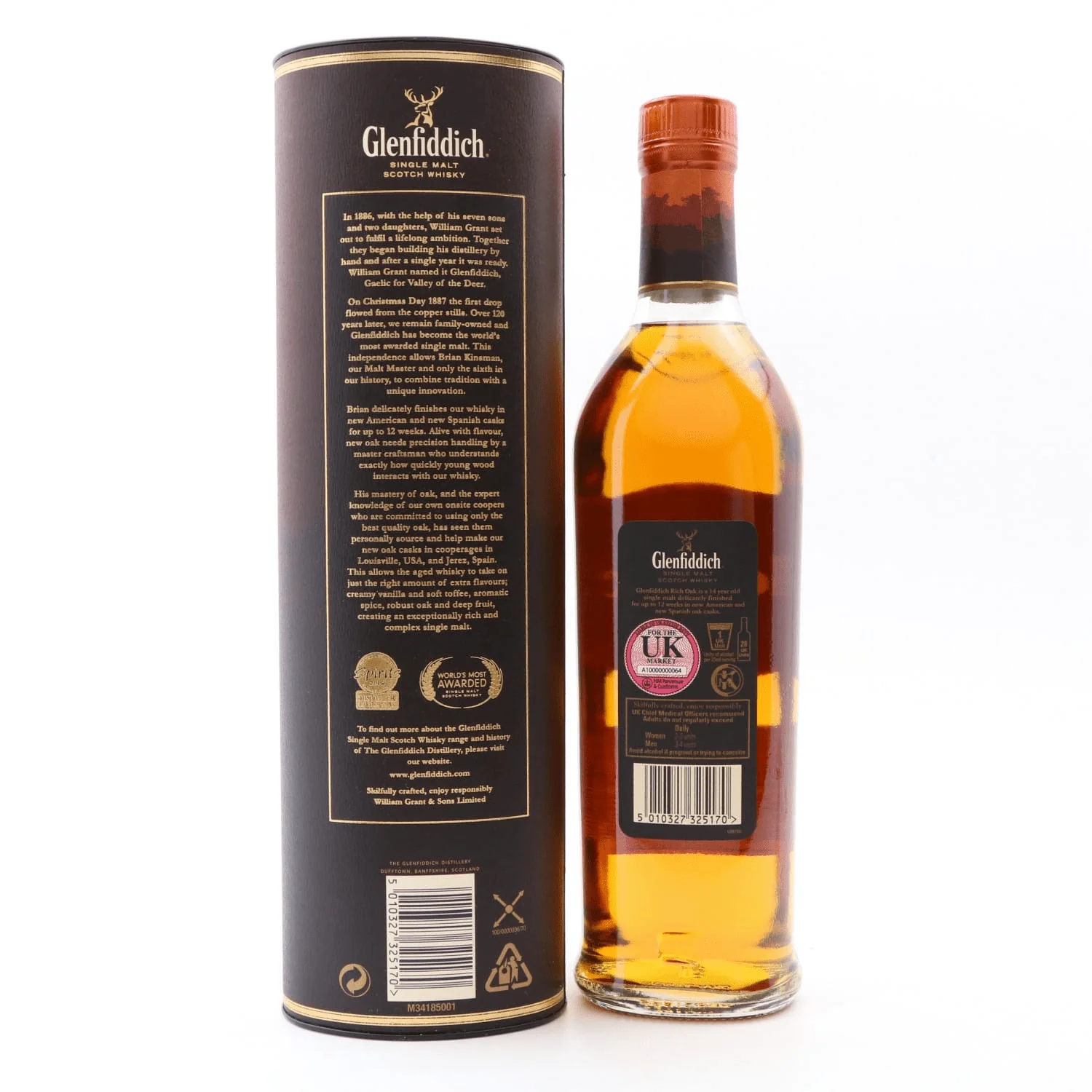 Glenfiddich 14 Year Old Rich Oak 70cl - Image 2