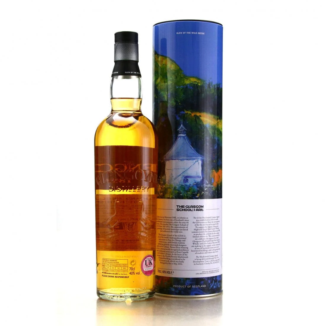 Glengoyne 10 Year Old Glasgow School of Art Mackintosh Appeal Summer 70cl - Image 2