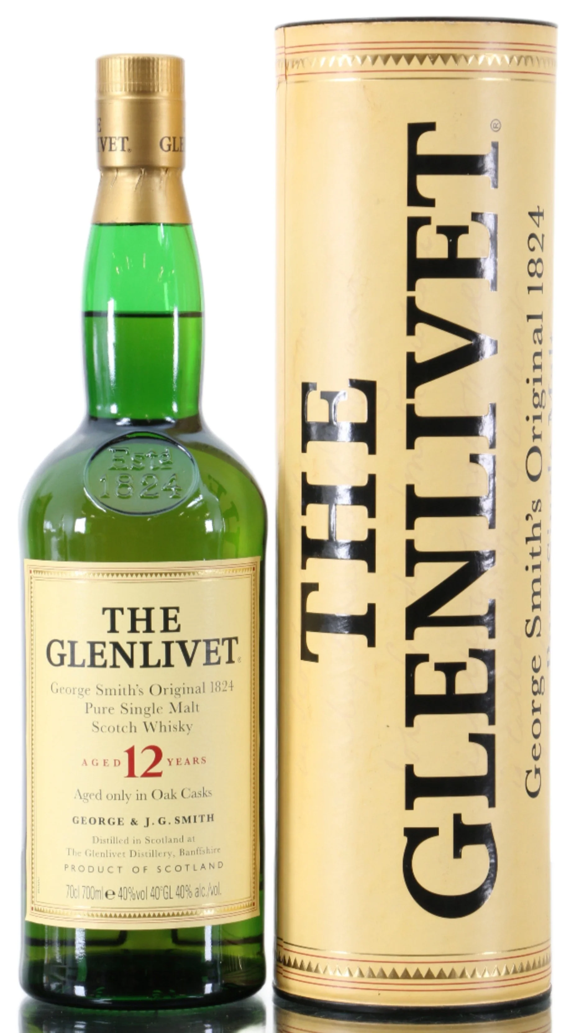 Glenlivet 12 Year Old Pure Malt Gift Tube 70cl