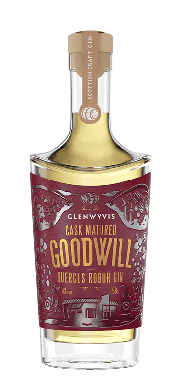 GlenWyvis GoodWill Quercus Robur Cask Matured Gin 50cl