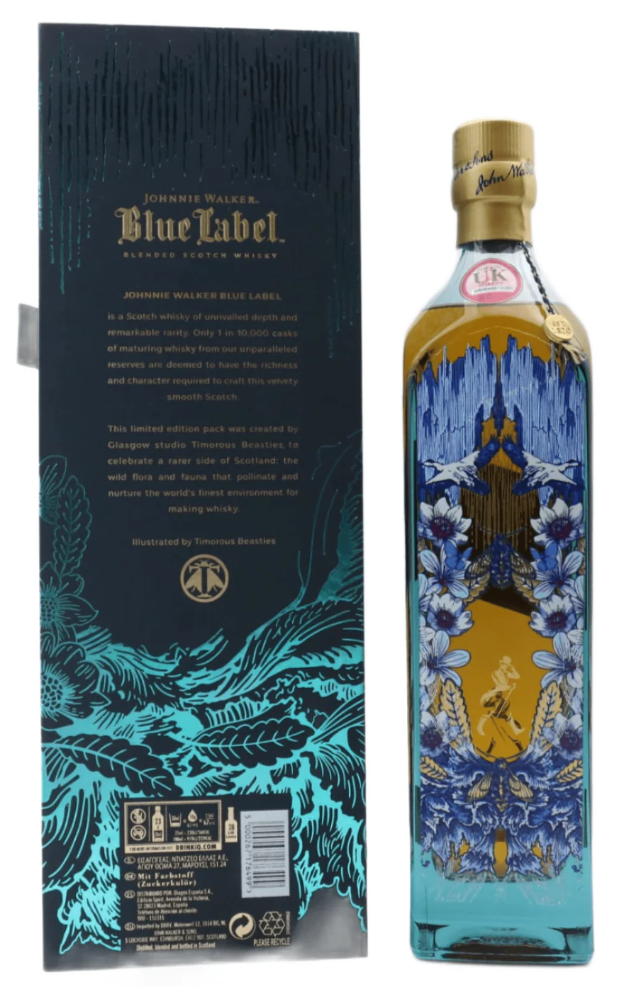 Johnnie Walker Blue Label Rare Side Of Scotland Timorous Beasties Edition 70cl - Image 2