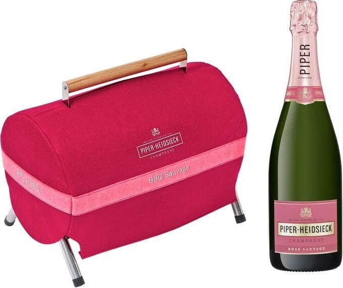 Piper-Heidsieck BBQ Grill & Bottle Cooler with Rose Sauvage NV Champagne 75cl - Image 3