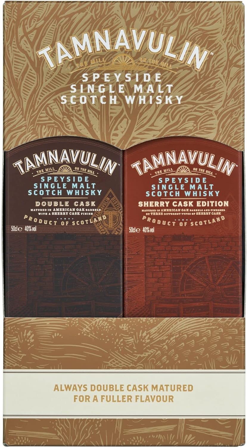 Tamnavulin Speyside Single Malt Scotch Whisky Double Cask and Sherry Cask Gift Pack 2x50cl - Image 2